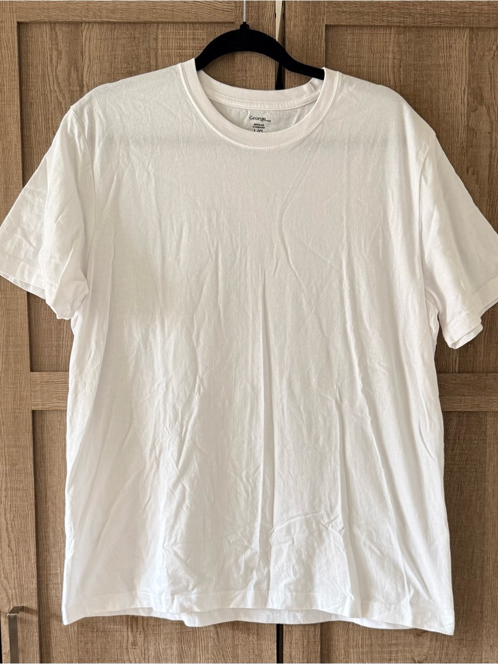 George BRAND NEW White Short-Sleeve Crewneck Tee or Undershirt SZ.LG